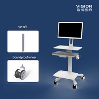 Chariot d'hôpital mobile personnalisé de style industriel de l'usine de fabrication chinoise OEM/ODM pour divers besoins en métal