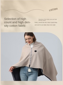 Wholesale Polyester <b>Blanket</b> Autumn Winter Heating <b>Throw</b> Shawl 3 Levels Anti-Bacteria Eco-Friendly Washable for Home Office Use - Product Image 2