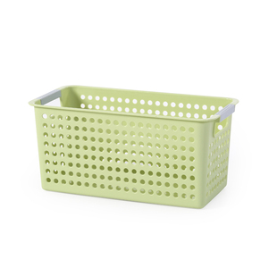 Vente en gros Grand panier de rangement en plastique transparent avec poignée Conteneurs pliables robustes à ouverture frontale - Product Image 6