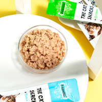 Barres de friandises crémeuses pour chats, saveurs saumon, poulet, thon, pâte nutritive pour chatons, sans additifs, 15g, vente en gros transfrontalière