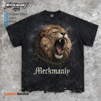Kaos Oblong Pria Meckmanly Lengan Pendek Sablon Sutra, Regular Fit, 100% Katun Rajut, Bernapas, Ramah Lingkungan