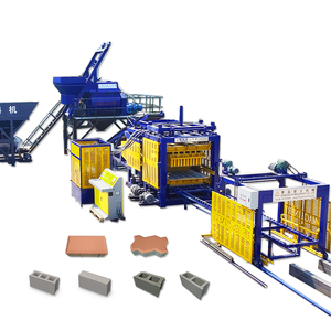 QT15-15 tự động áp lực thủy lực khối bê tông Máy làm gạch xi măng dây chuyền sản xuất với <span class=keywords><strong>Cutter</strong></span> & Splitter - Product Image 1