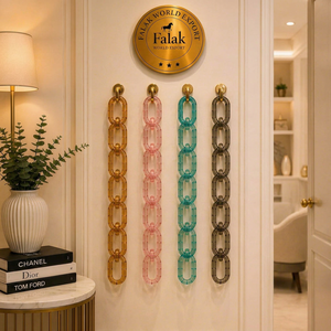 งานศิลปะเรซิ่นสมัยใหม่ตกแต่งอย่างมีสไตล์ ดีไซน์ใหม่สีสันสดใส โซ่เรซิ่นขนาดใหญ่และขนาดเล็ก มีจำหน่ายและสามารถปรับแต่งได้ - Product Image 1