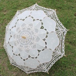 Самый популярный свадебный кружевной хлопковый Зонтик для свадьбы - Product Image 3
