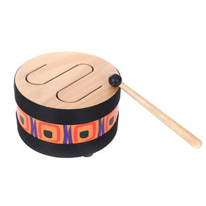 Ensemble de tambours de sol en bois de 6/7/8 pouces avec baguette, 3 tons, tambours à main en bois, instruments de musique Orff pour enfants, instruments de percussion - Product Image 2