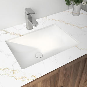 Suministro de losas de cuarzo artificiales clásicas modernas, encimera de piedra pulida para tocador superior - Product Image 5