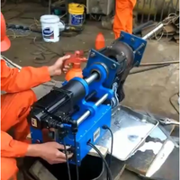 Barre de perçage de 40 mm, machine de perçage portative pour la réparation des trous de pivot d'excavateurs, bulldozers et grues