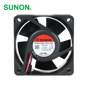พัดลม SUNON PE60252BX-000C-A99 ขนาด 60x60x25 มม. 24VDC 190mA 4.56W 7600RPM 40.0CFM แบบลูกปืน สำหรับตู้/อินเวอร์เตอร์  แบบแกนหมุน  ODM/OEM - Product Image 1