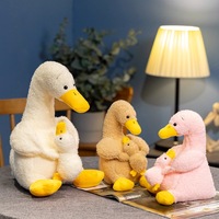 Peluche géante transfrontalière Mère-Canard avec rembourrage en coton PP, poupée apaisante pour le sommeil, cadeau pour adolescents et adultes
