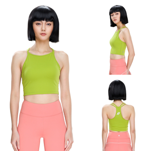 हॉट सेलिंग सेक्सी महिलाओं के योग ब्रा पर्यावरण के अनुकूल उच्च समर्थन सरल फ्रंट लुभावनी खेल फिटनेस जिम कसरत लंबी लाइन कंधे - Product Image 6
