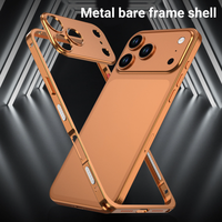 Coque de Téléphone Mobile avec Cadre Pare-chocs en Métal de Haute Qualité pour Objectif d'Appareil Photo, en Aluminium Ultra-mince, pour iPhone 17 Pro Max 16 15 14