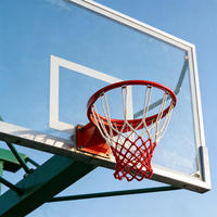 Système de panier de basket-ball en acier robuste pour extérieur, encastré dans le sol, pour terrains scolaires, installations sportives communautaires, OEM ODM