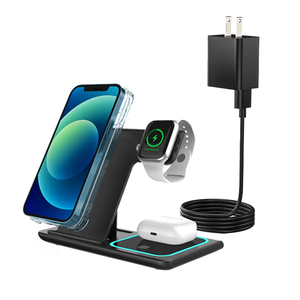 Station de charge multifonctionnelle rapide pour téléphone <span class=keywords><strong>portable</strong></span> 3 en 1 <span class=keywords><strong>Chargeur</strong></span> sans fil magnétique pour <span class=keywords><strong>Iphone</strong></span> IWatch - Product Image 3