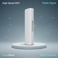 CF-E312A V2 Pont sans fil extérieur 10 km 300 Mbps 5.8G Qualcomm Atheros AR9344 WiFi CPE AP POE/POE+ Station de base longue portée