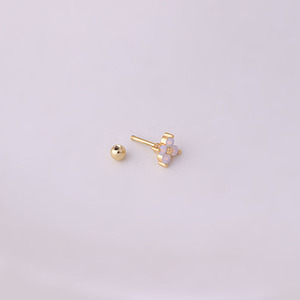 YW New Trendy Bunt Rosa Blau Türkis AB Kristall Kleine Winzige CZ Blume Helix Piercing Tragus Conch Ohrmuschel Ohrringe Piercing - Product Image 6