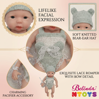 Poupées reborn en silicone souple de 8 pouces, kit de poupées reborn réalistes, poupées bébés réalistes en silicone pour filles, cadeaux