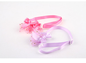 ¡Novedad de 2024! Collar de gato con lazo de macarrón creativo de alto nivel de apariencia, accesorios de pajarita para mascotas, Collar de cinta de hilo de estrella Animal - Product Image 4
