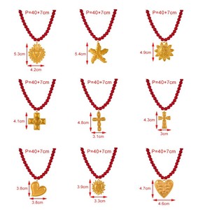 Collana di Perle e Cuori in Resina Fatta a Mano, Personalizzata, Stile Asu, per San Valentino, Vendita Calda Transfrontaliera - Product Image 4