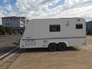 Remolque de Camping de Aluminio de Doble Eje para Viajes Familiares, Caravana de Lujo con Cocina y Baño para Expediciones de Aventura al Aire Libre - Product Image 5