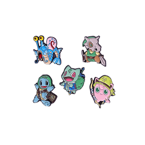 Badge in Metallo Anime Cartoon EVER ROCK Molto Richiesto, Spilla in Smalto Morbido con Placcatura in Nichel Nero e Stampa Tipografica per il Capodanno Cinese - Product Image 1