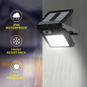 Lampe murale solaire à détection de présence humaine pour jardin, lumière de nuit LED, recharge solaire, lampe solaire étanche, lampadaire mural - Product Image 3