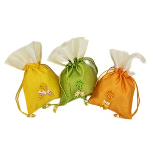 Korean Traditional Cosmetic Pouch Travel Makeup <b>Storage</b> Bag Lightweight Fabric Pouch Drawstring Cosmetic Bag Jewelry <b>Storage</b> - Product Image 4