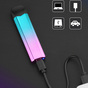 Encendedor de Cigarrillos USB Personalizado al por Mayor de Fábrica, Encendedor Electrónico de Butano Moderno con Forma de <span class=keywords><strong>Cono</strong></span>, Envío Rápido - Product Image 1