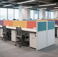 Meubles de bureau convertibles modernes de luxe de Chine écrans de séparation de bureau acoustique