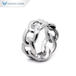 Anillo de Cobre de Moda Hip Hop de TIanyu Gems, Anillo Cubano, Joyería de Estilo Cadena Gruesa para Fiestas y Uso Diario - Product Image 3