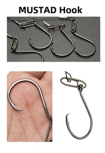 Kit de flotteurs de pêche au poisson-chat MUSTAD de haute qualité, 4 pièces/sac, 2,5 et 3 pouces, avec hameçons et flotteurs en mousse EVA à haute flottabilité pour l'extérieur - Product Image 5