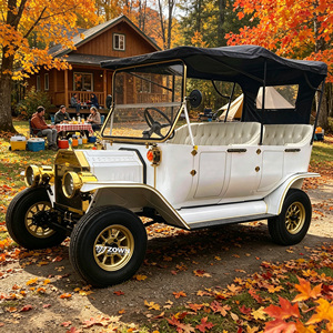 Nouveau Bus Touristique Électrique Classique Vintage Style Européen 2026 à Structure en Acier 4 Roues Vente Directe Usine ZOWN - Product Image 1