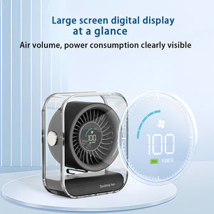 Nuevo Ventilador de Escritorio 2026, Ventilador USB Recargable con Pantalla Digital, Ventilador Portátil, Venta al Por Mayor del Fabricante, Ventilador para Exteriores - Product Image 4