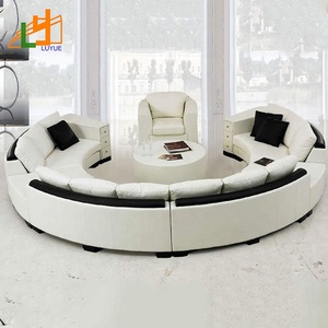 Fast Delivery Living Room <strong>Sofa</strong> Furniture <strong>Cheap</strong> Genuine Leather <strong>Sofa</strong> <strong>Set</strong> with Armrest and Backrest - Product Image 3