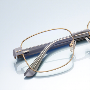 3178 Nouvelles Lunettes Anti-Lumière Bleue pour <span class=keywords><strong>Femme</strong></span>, Monture Métallique Fine, Motif Géométrique de Luxe, Verres PC, pour Ordinateur et <span class=keywords><strong>Maquillage</strong></span>, Transfrontalier - Product Image 2