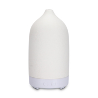 Diffuseur d'huiles essentielles ultrasonique en céramique de 100 ml avec lumière LED pour la maison et le bureau