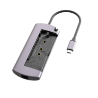 OEM 11 in 1 USB-Kabel VGA-Hub Typ C 3.0 Multi-Port-Daten Video-Audio-Adapter SD-Kartenleser Kabel adapter