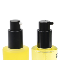 Mode baru 100ml bening buram kosong silinder bentuk bulat tubuh Serum Rambut minyak esensial botol kaca kosmetik pencetakan layar