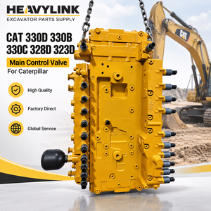 วาล์วควบคุมหลัก HeavyLink สำหรับรถขุด Caterpillar 330D 330B 330C 328D 323D อะไหล่ไฮดรอลิก - Product Image 2