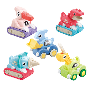 Voiture de dinosaure à friction miniature de <span class=keywords><strong>dessin</strong></span> <span class=keywords><strong>animé</strong></span> pour enfants, excavatrice de dinosaure pour enfants - Product Image 3