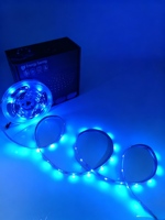 Bande LED USB adressable RGBIC 5V 5050, 30 LED par mètre, programmable, flexible, IP33, WS2811, ruban lumineux pour décoration de fête