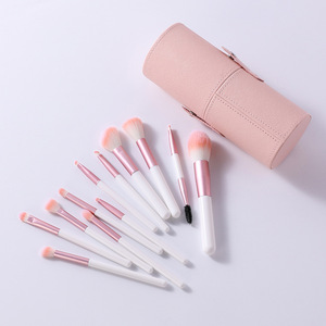 12 Piece Handmade Makeup <b>Brush</b> Set Aluminum Ferrule Wood Handle Soft Synthetic Hair Face Concealer Powder Cosmetic <b>Brush</b> Kit - Product Image 3
