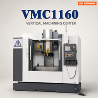 Centre d'usinage vertical VMC1160 avec broche et vis à billes taïwanaises, machine de fraisage CNC à déplacement de l'axe X de 1100 mm pour la fabrication de moules