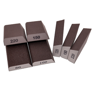 70*100mm Wet &amp; Dry Foam <strong>Sand</strong> <strong>Block</strong> Double-sided Arc Beveled Edge Hand Abrasive Sponge Sanding <strong>Block</strong> for Wood Metal Stone Buffing - Product Image 5