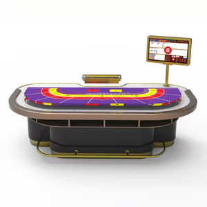 CTSOK Sistema de Software Profesional para <span class=keywords><strong>Casino</strong></span>, Mesa de Póker Baccarat Ovalada de Lujo, Patas de Acero Inoxidable de Color Personalizado, Capacidad Metálica - Product Image 3