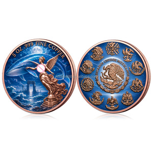 Moneda de Cobre 999 de 5 oz con Diseño de Diosa Alada de la <span class=keywords><strong>Libertad</strong></span>, Serie Mitología de Naturaleza: Cisne, Ballena, Medusa, Pájaro, Regalo Coleccionable - Product Image 1