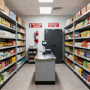 Design Moderno per Negozi di Convenienza con Bancone per Alimenti Freschi e Caffè, Soluzioni di Grafica e CAD <span class=keywords><strong>3D</strong></span> - Product Image 5