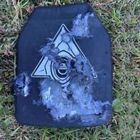 Plaque de protection extérieure légère en UHMWPE ALO, 25 x 30 cm