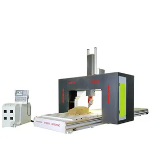 5 axis 2000*6000 mm cnc router machine for wood foam statue milling