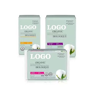 Assorbenti Igienici Biodegradabili Personalizzati con Aroma, Campione Gratuito, Ultra-Sottili, con Nucleo Anionico alla Menta Piperita, Confezione in Carta per il Ciclo Mestruale - Product Image 1