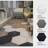 六角形のバスルームの床と壁のタイルセラミックタイル